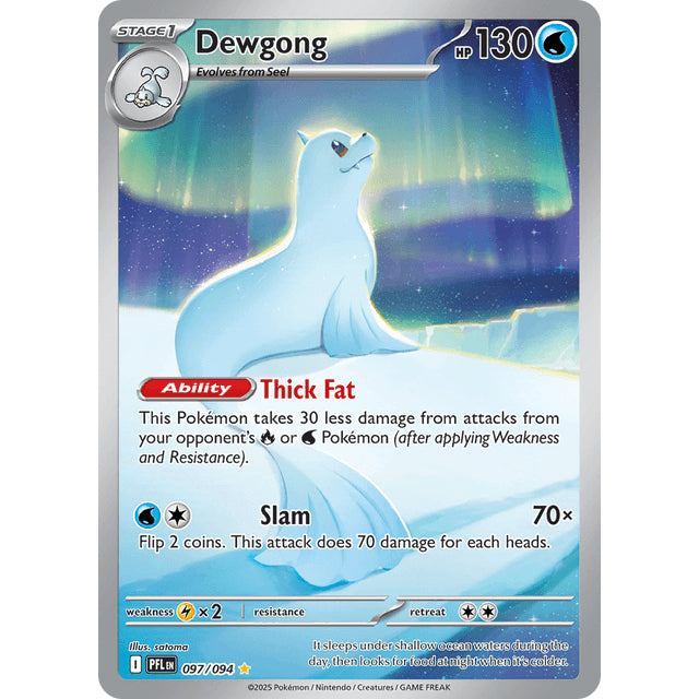 PFL_097 DEWGONG IR *Phantasmal Flames* ENGLISH Pokemon TCG Full Art Illustration Rare