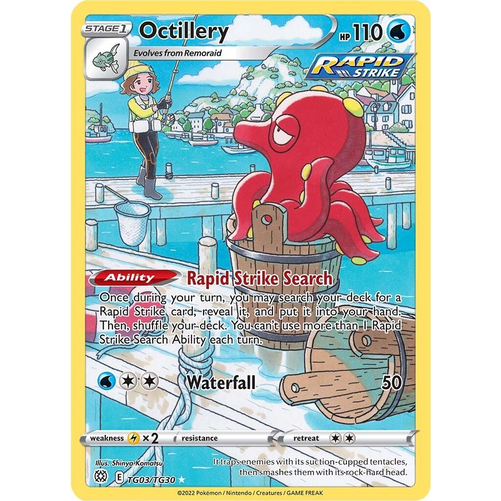 BRS_TG03 Octillery Ultra Rare Brilliant Stars Trainer Gallery Pokemon TCG