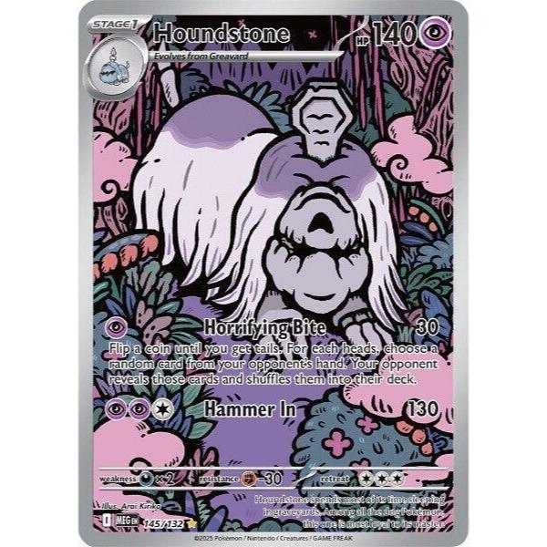 MEG_145 HOUNDSTONE IR *Mega Evolutions* ENGLISH Pokemon TCG Full Art Illustration Rare