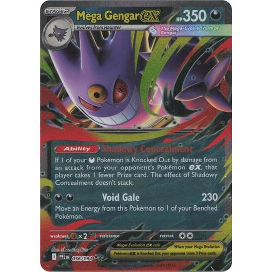 PFL_056 Mega GENGAR EX *Phantasmal Flames* ENGLISH Pokemon TCG Double Rare