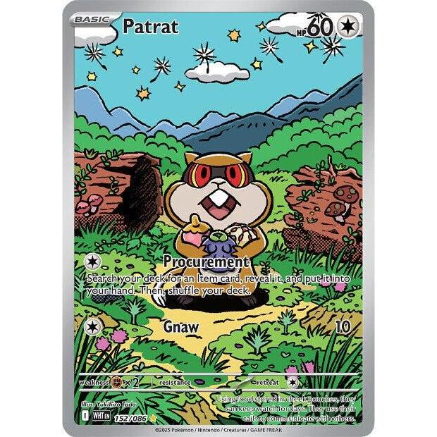 WHT_152 PATRAT *Scarlet & Violet White Flare* ENGLISH Pokemon TCG Full Art Illustration Rare