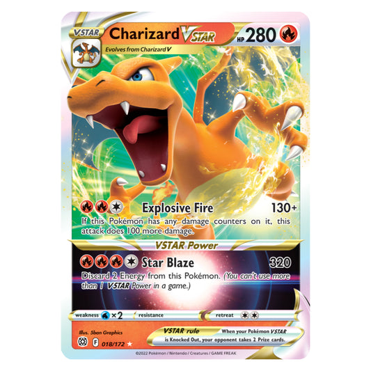 BRS_018 Charizard VSTAR Ultra Rare Brilliant Stars Pokemon Go Pokemon TCG