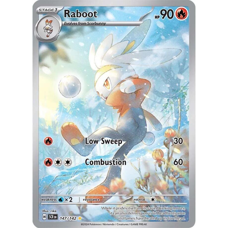 SCR_147 RABOOT *Stellar Crown* ENGLISH Pokemon TCG Full Art Illustration Rare Full Art Holo