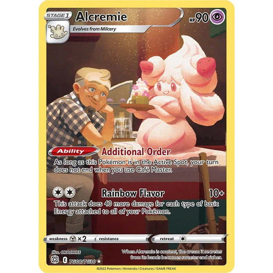 BRS_TG08 Alcremie Ultra Rare Brilliant Stars Trainer Gallery Pokemon TCG