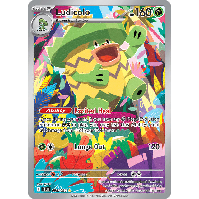 PFL_095 LUDICOLO IR *Phantasmal Flames* ENGLISH Pokemon TCG Full Art Illustration Rare