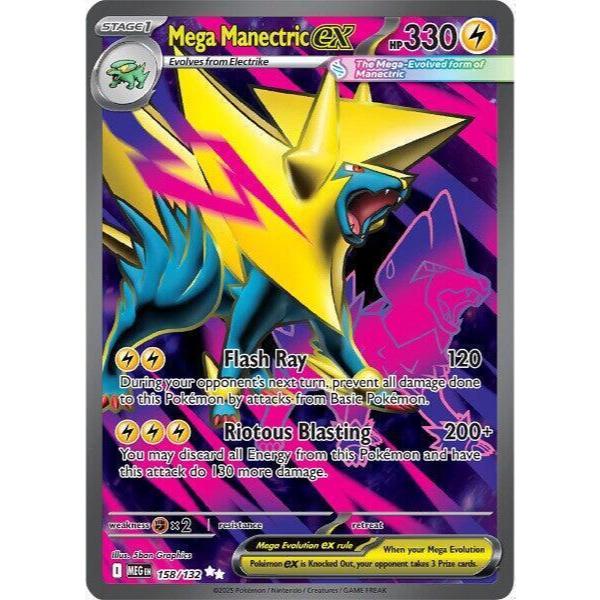 MEG_158 Mega MANECTRIC EX IR *Mega Evolutions* ENGLISH Pokemon TCG Full Art Illustration Rare