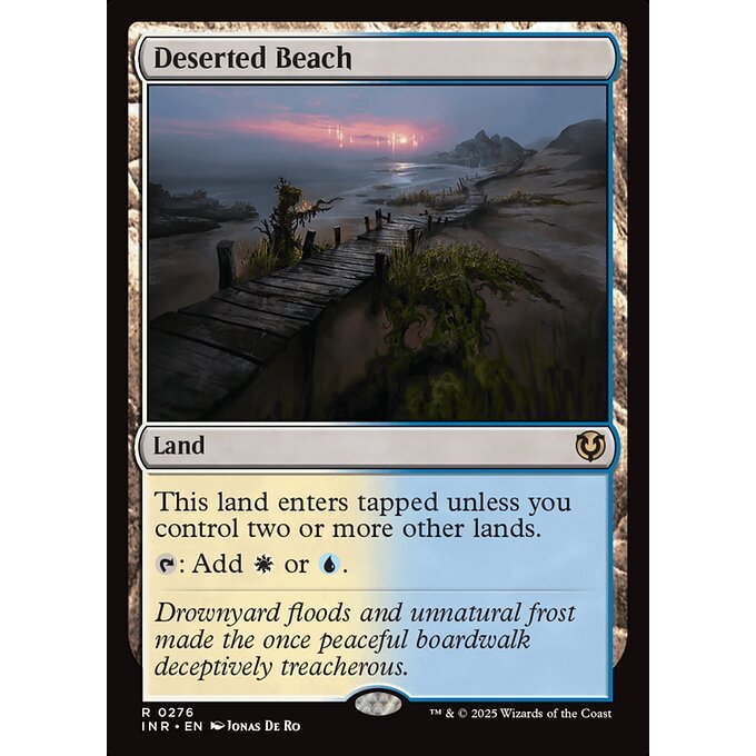INR_276 DESERTED BEACH *Innistrad Remastered* *Retro Frame* MTG Magic: The Gathering_Rare