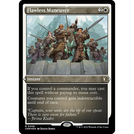 CMM_459 FLAWLESS MANEUVER EF Etched FOIL MTG Magic: The Gathering: Commander Masters Rare