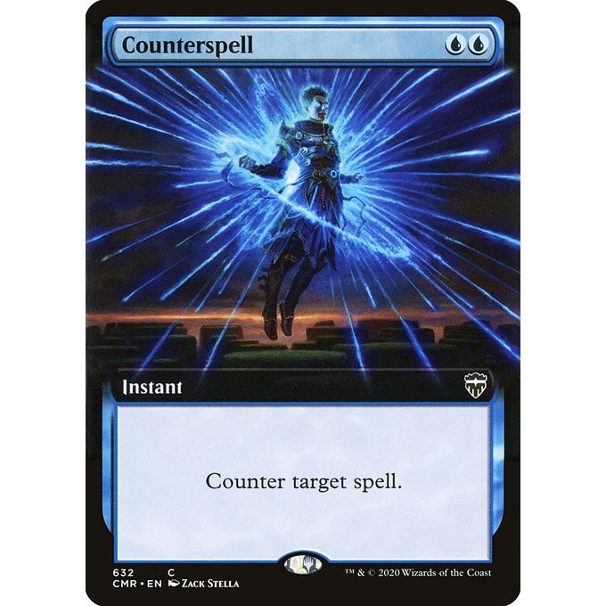 CMR_632 COUNTERSPELL EA Extended Art MTG Magic: The Gathering: Commander Legends Common