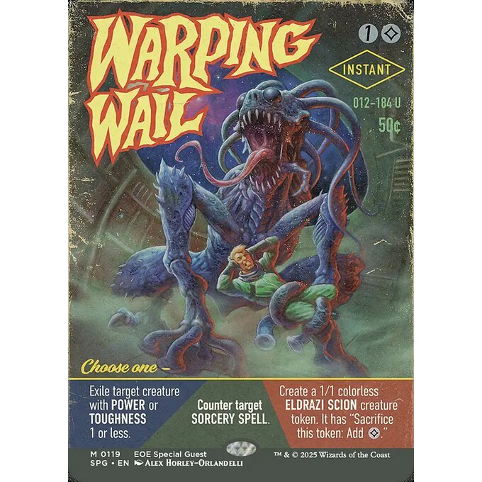 SPG_119 WARPING WAIL *Special Guest: Edge of Eternities Poster* MTG Magic: The Gathering_Mythic