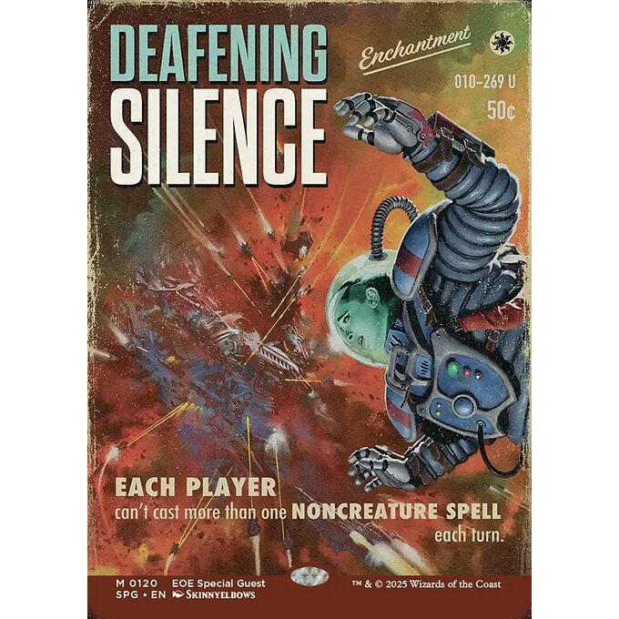 SPG_120 DEAFENING SILENCE *Special Guest: Edge of Eternities Poster* MTG Magic: The Gathering_Mythic