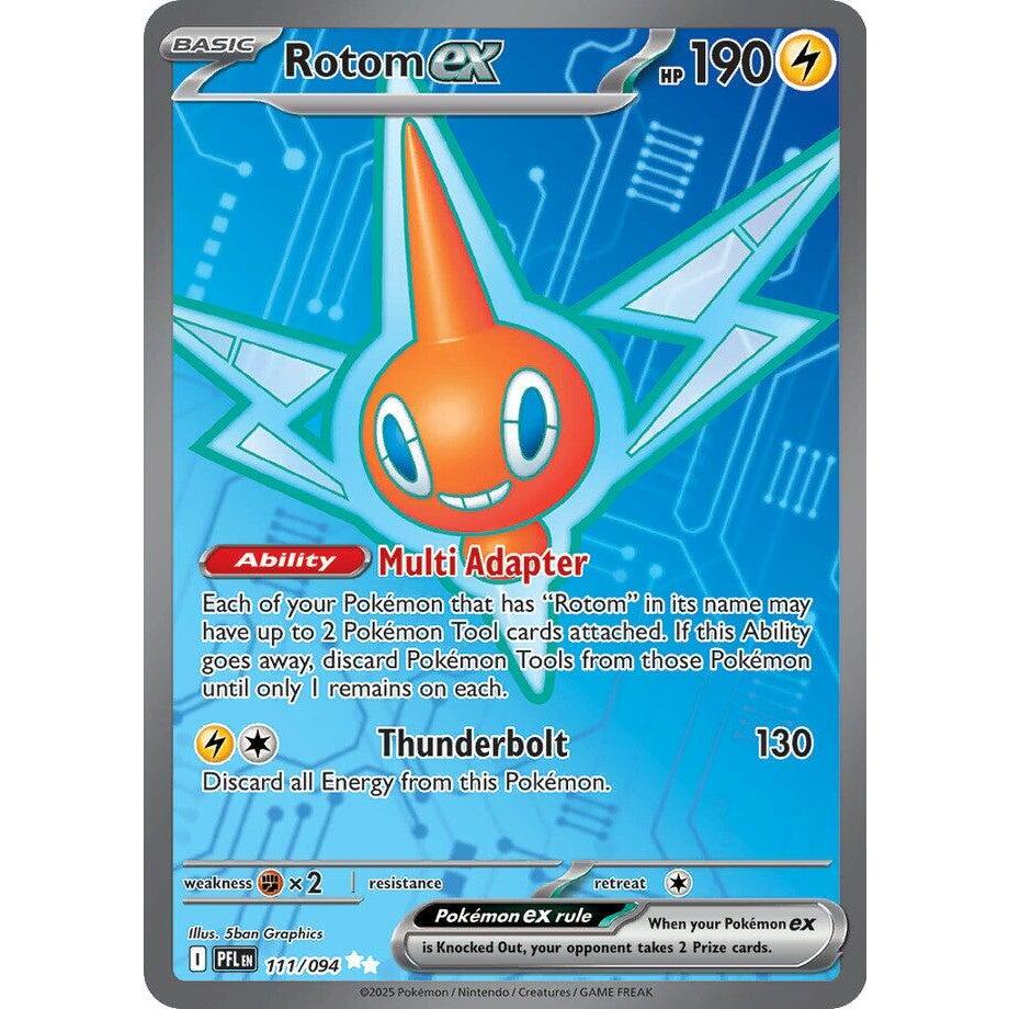 PFL_111/094 ROTOM EX IR *Phantasmal Flames* ENGLISH Pokemon TCG Full Art Illustration Rare
