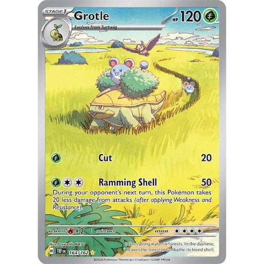 TEF_164/162 GROTLE *Temporal Forces* AR English Pokemon TCG_Trainer Full Art Rare