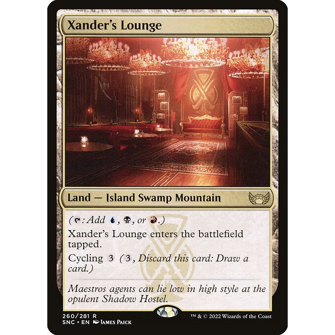 SNC_260 XANDER'S LOUNGE MTG Magic: the Gathering Streets of New Capenna Rare
