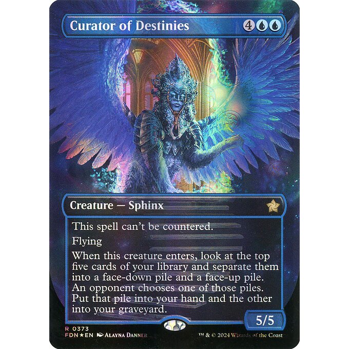 FDN_373 CURATOR OF DESTINIES *Mana Foil* MTG Magic: The Gathering: Foundations_Rare