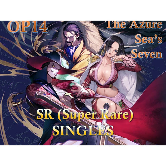OP14 SR Super Rare Japanese Singles *The Azure Sea's Seven* One Piece TCG Choose Your Cards Inside_Bandai_JP_Authentic