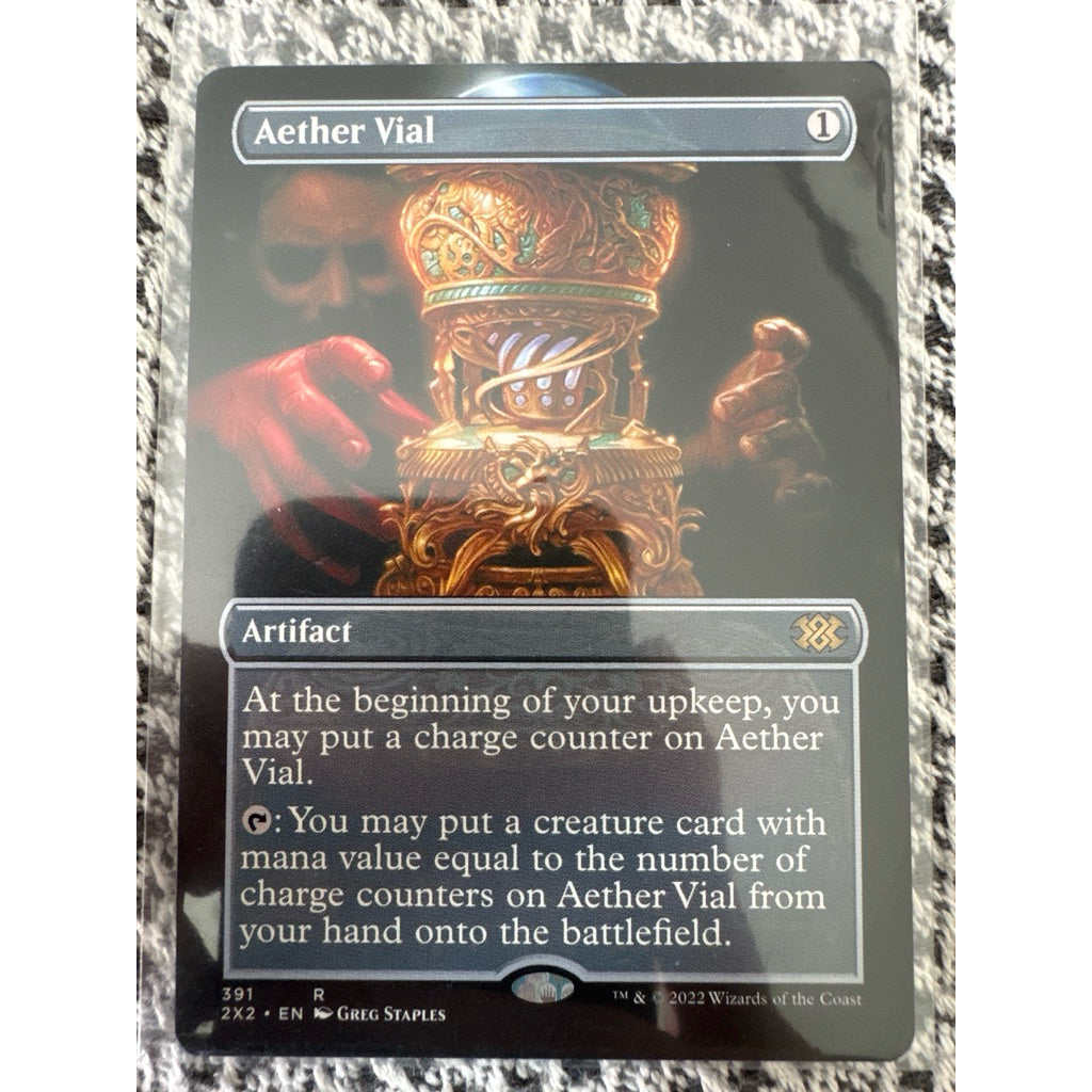 2x2_391 Aether Vial EA Extended Art MTG Magic: The Gathering: Double Masters 2022_Rare
