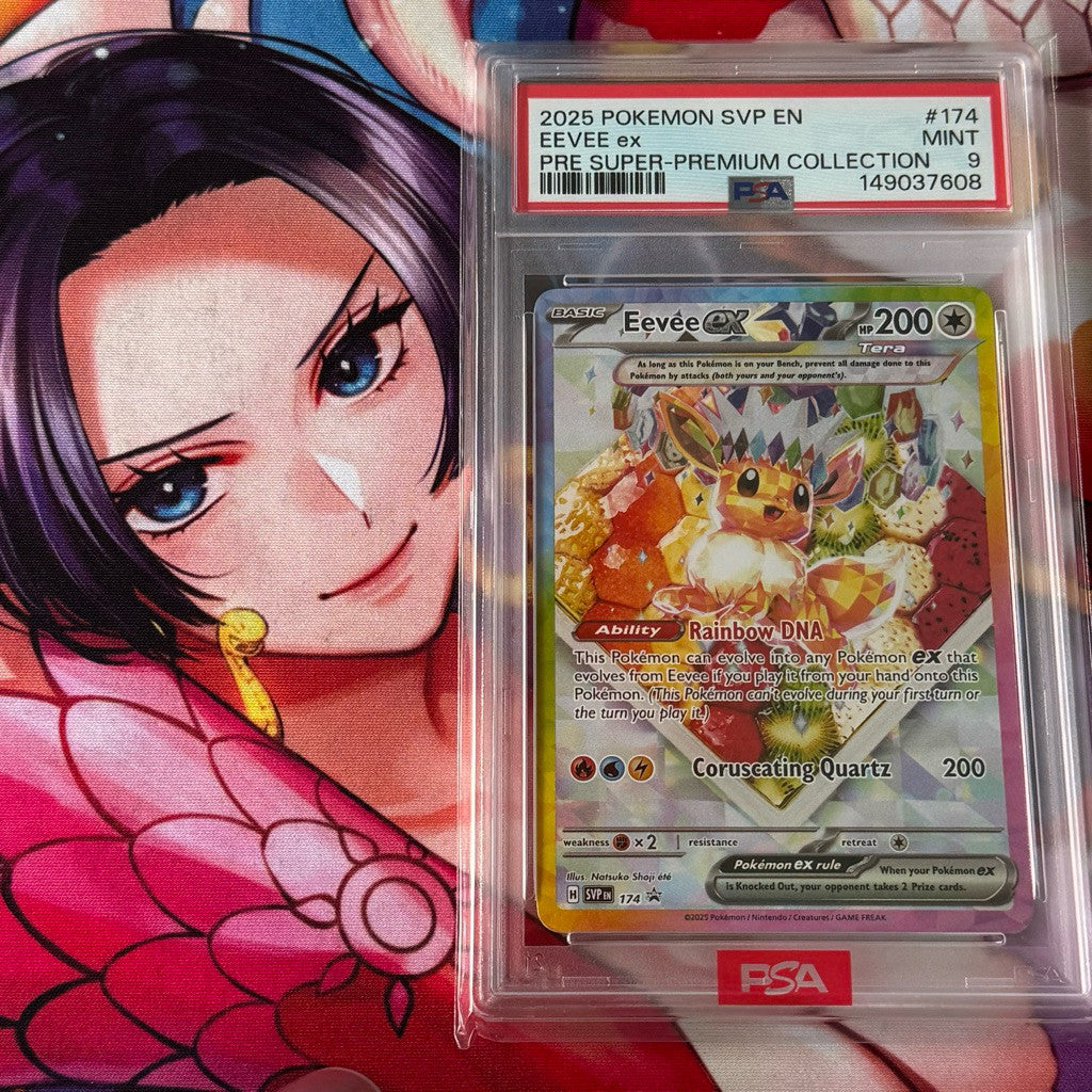 SVP_174 EEVEE EX PSA 9 *Black Star Promo* Pokemon TCG English Foil PSA9 GRADED SLAB GEM MINT