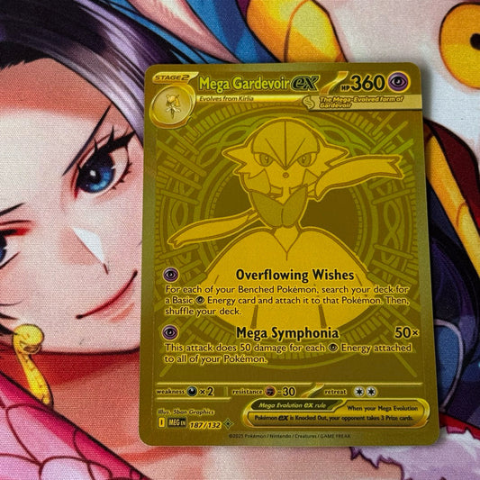 MEG_187/132 Mega GARDEVOIR EX *Mega Evolutions* English Foil Pokemon TCG MHR Mega Hyper Rare
