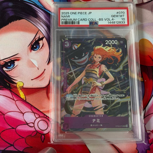 OP09_070* NAMI *Premium Card Collection Volume4* One Piece TCG P-SEC Parallel Secret Rare AA PSA 10 Gem Mint PSA10