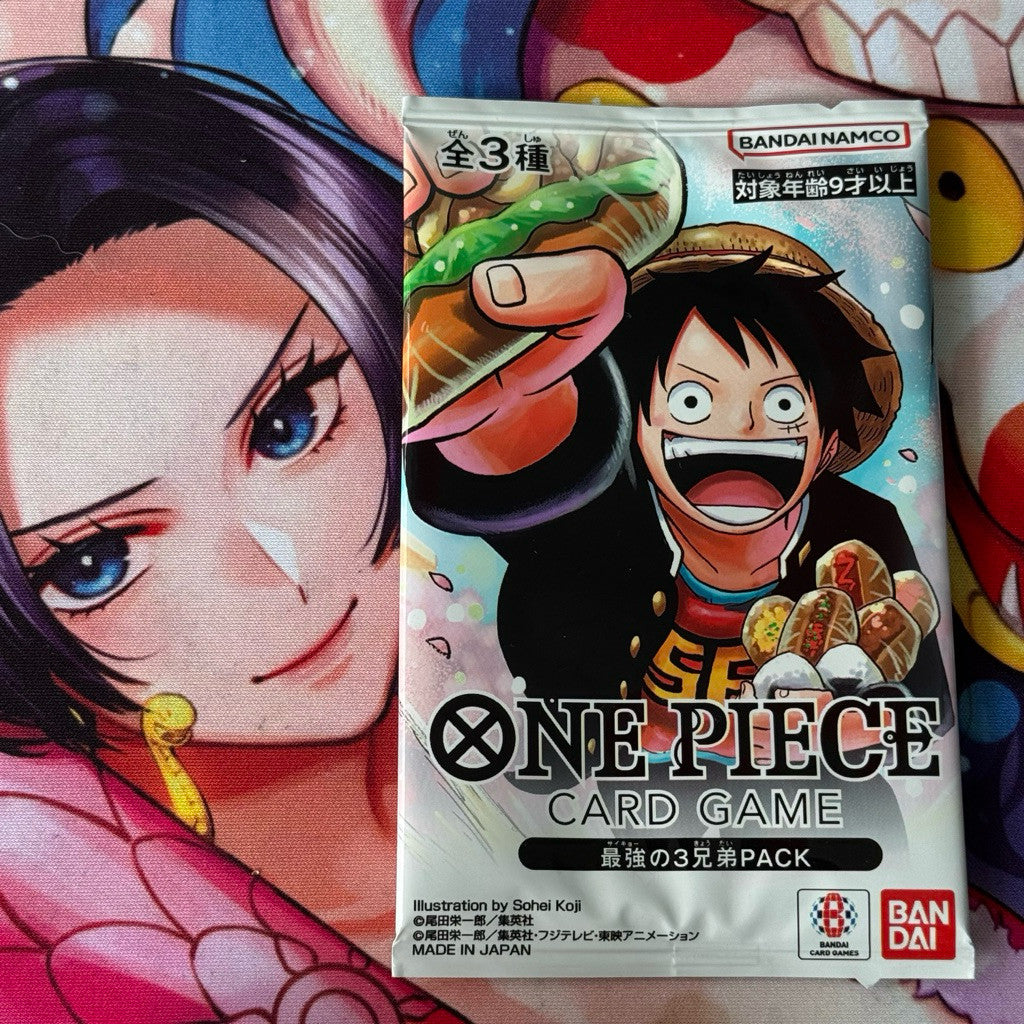 STRONGEST THREE BROTHERS Sealed Pack P-073, P-074, P-075 One Piece TCG all 3 cards inside