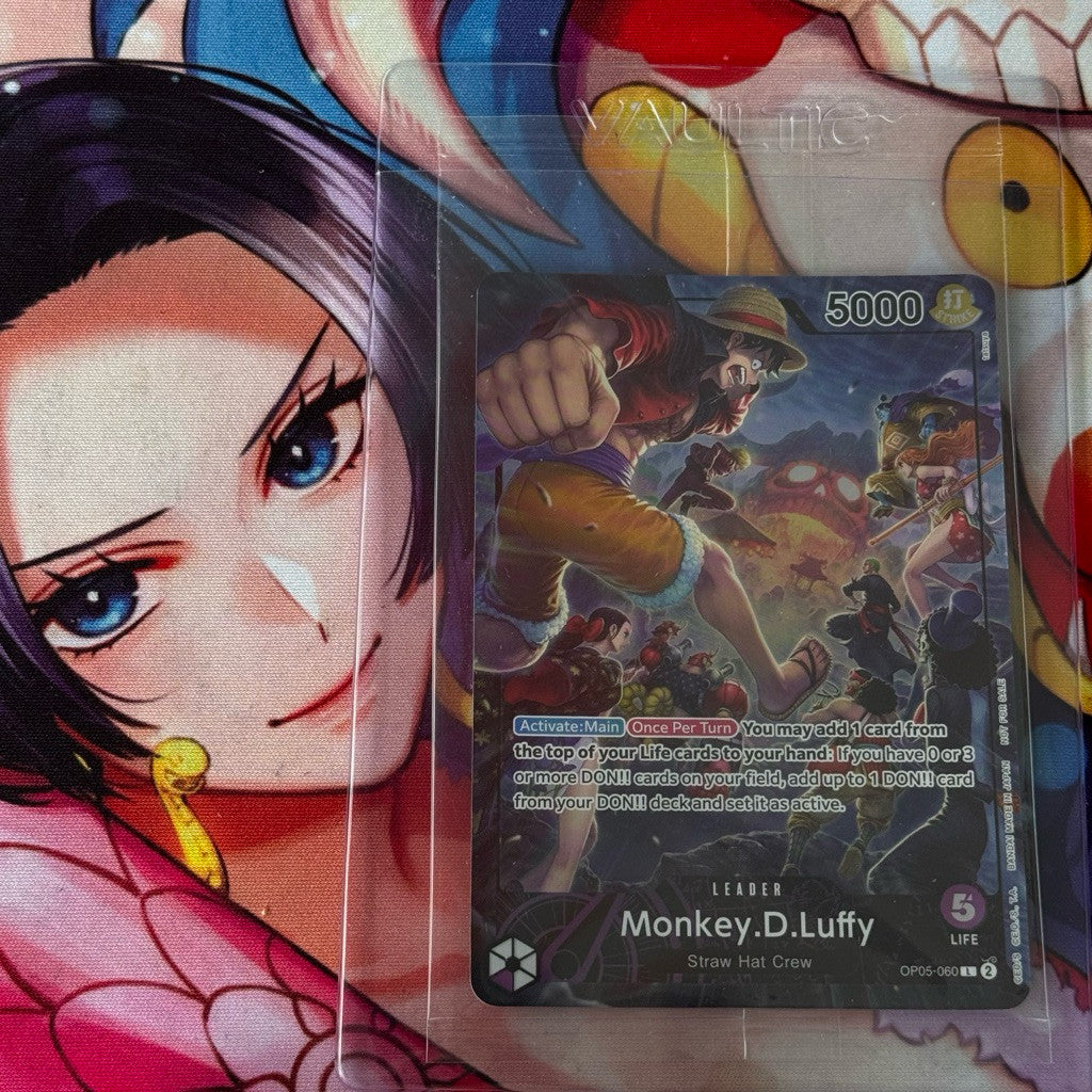 OP05_060* MONKEY D. LUFFY (SEALED) *ENGLISH 2025 PSA Magazine Promo Card* One Piece TCG P-L Parallel Leader