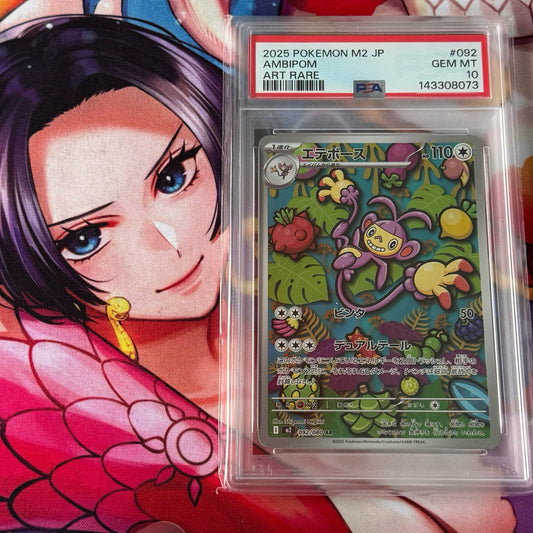 M2_092/080 AMBIPOM AR PSA 10 *Inferno X* Pokemon TCG Japanese Foil PSA10 GRADED SLAB GEM MINT
