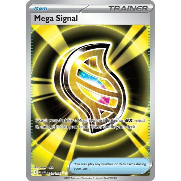 MEG_171 MEGA SIGNAL Trainer IR *Mega Evolutions* ENGLISH Pokemon TCG Full Art Illustration Rare