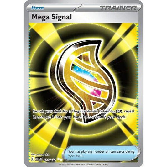MEG_171 MEGA SIGNAL Trainer IR *Mega Evolutions* ENGLISH Pokemon TCG Full Art Illustration Rare