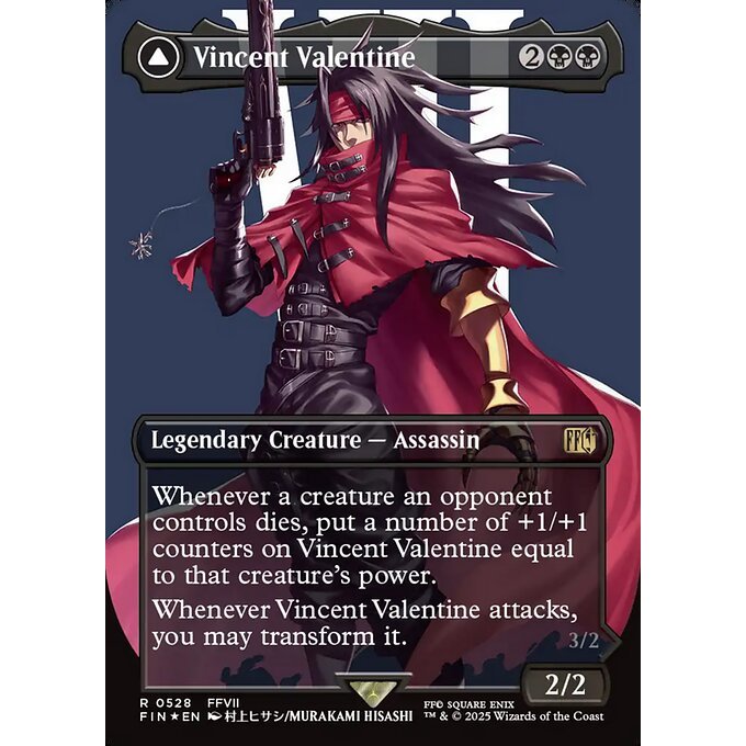 FIN_528 VINCENT VALENTINE // GALIAN BEAST *Final Fantasy *Surge FOIL AA** MTG Magic: The Gathering_Rare