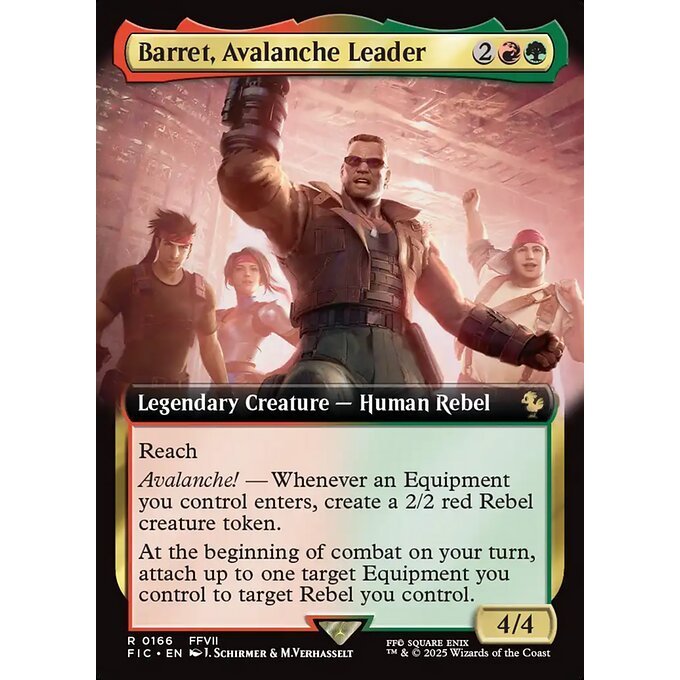 FIC MTG Final Fantasy Commander *EA Extended Art Rares - Red Green Gold Multicolored* CHOOSE YOUR CARDS INSIDE