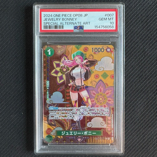 ST02_007* JEWELRY BONNEY (Bonnie) SP PSA10 *Two Legends* One Piece TCG Parallel Common PSA 10 Gem Mint OP08