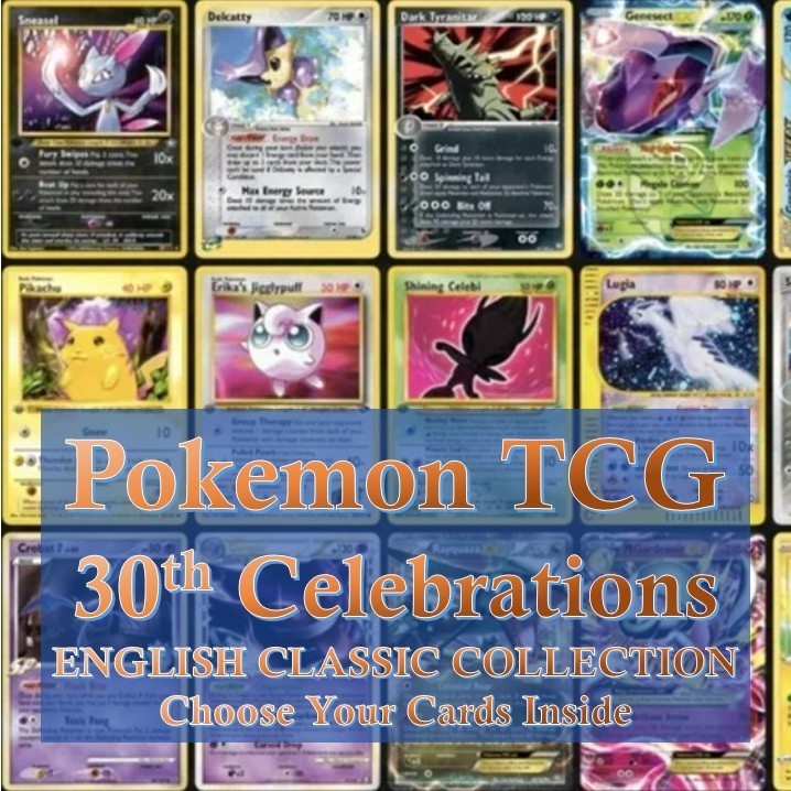 Pokemon TCG 30th CELEBRATIONS ENGLISH | 30C Classic Collection Singles | Choose Your Cards Inside | Pikachu Mew