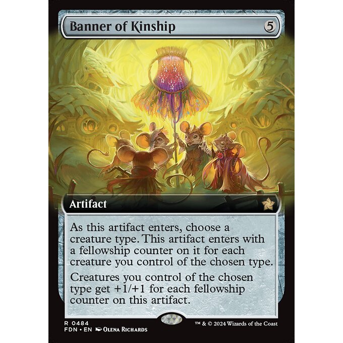 FDN_484 Banner of Kinship *Extended Art EA* MTG Magic: The Gathering: Foundations_Rare