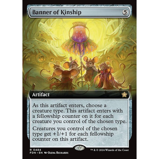 FDN_484 Banner of Kinship *Extended Art EA* MTG Magic: The Gathering: Foundations_Rare