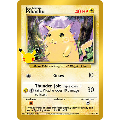 Pokemon TCG 30th CELEBRATIONS ENGLISH | 30C Classic Collection Singles | Choose Your Cards Inside | Pikachu Mew