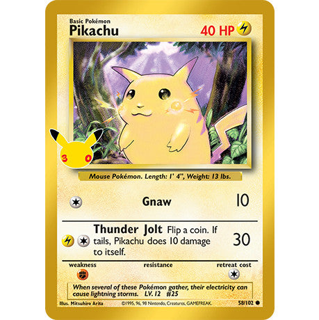 Pokemon TCG 30th CELEBRATIONS ENGLISH | 30C Classic Collection Singles | Choose Your Cards Inside | Pikachu Mew