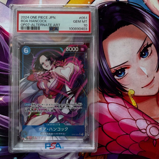 OP07_051 BOA HANCOCK *500 Years in the Future*PSA10 GRADED SLAB GEM MINT One Piece TCG PSA 10 P-SR Parallel AA