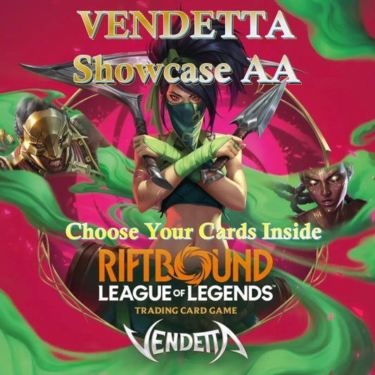 VENDETTA Showcase AA | Riftbound League of Legends LOL | Singles | Choose Your Cards Inside | Authentic | English