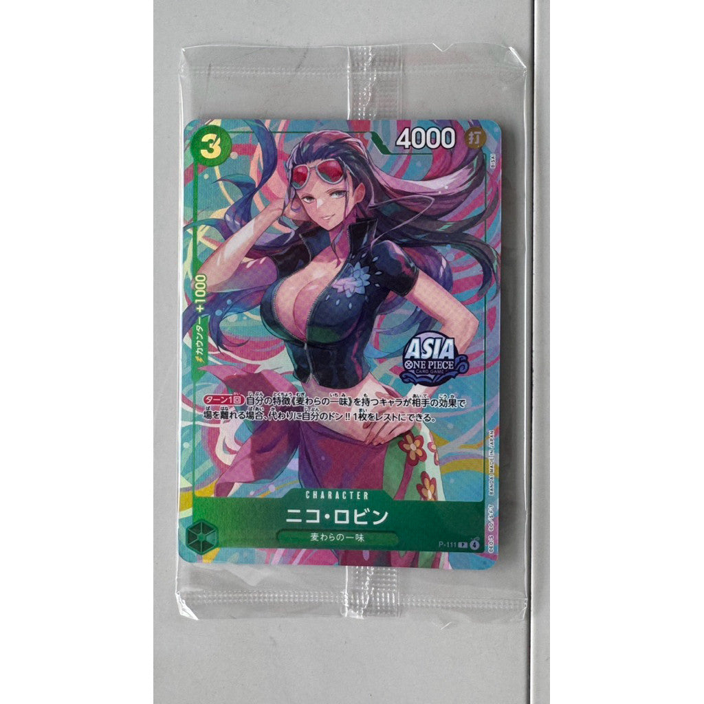 One Piece TCG OP13 Mini Tin Pack Promo Set Vol. 2 Waifu Singles: Nico Robin, Nami, Bonnie (Bonney) FOR ASIA Mini-Tin