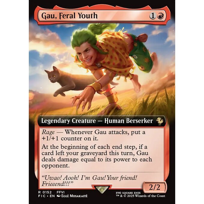 FIC MTG Final Fantasy Commander *EA Extended Art Rares - Red Green Gold Multicolored* CHOOSE YOUR CARDS INSIDE