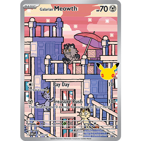 Pokemon TCG 30th CELEBRATIONS ENGLISH | 30C Illustration Rares IR Singles | Choose Your Cards Inside | Meowth Maushold