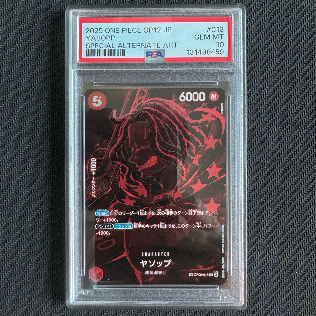 OP09_013* YASOPP SP PSA10 *Legacy of the Master* One Piece TCG Parallel Rare PSA 10 Gem Mint OP12