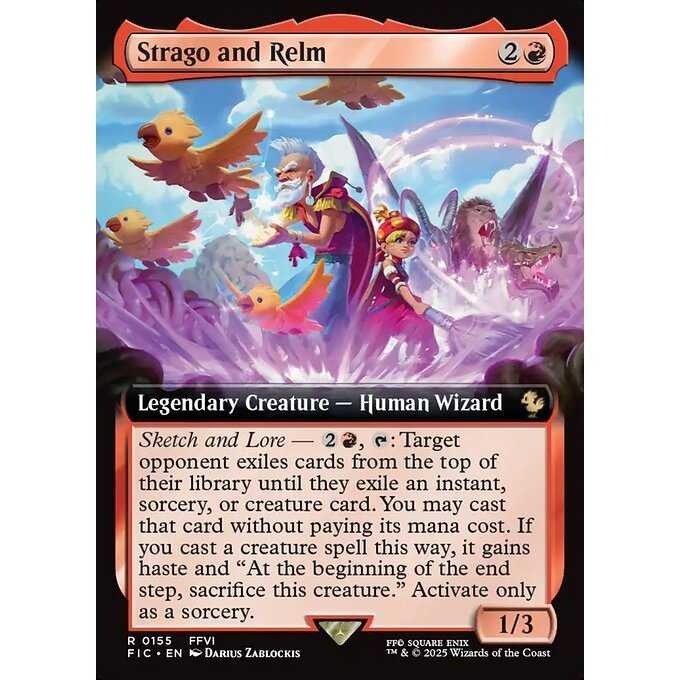 FIC MTG Final Fantasy Commander *EA Extended Art Rares - Red Green Gold Multicolored* CHOOSE YOUR CARDS INSIDE