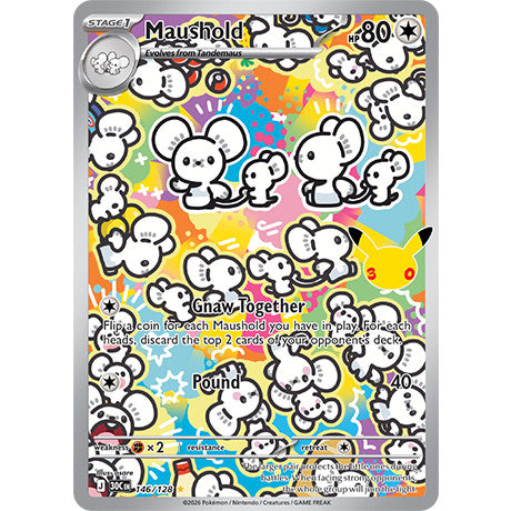 Pokemon TCG 30th CELEBRATIONS ENGLISH | 30C Illustration Rares IR Singles | Choose Your Cards Inside | Meowth Maushold
