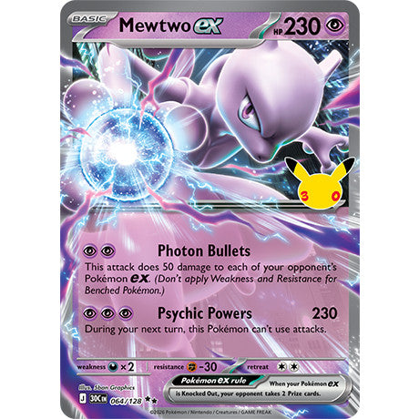 Pokemon TCG 30th Anniv CELEBRATIONS English | 30C RR EX Singles | Choose Your Cards Inside | Pikachu Sylveon Mew Umbreon