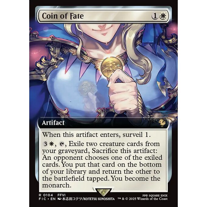 FIC MTG Final Fantasy Commander *EA Extended Art Rares - White Blue Black Artifacts* CHOOSE YOUR CARDS INSIDE