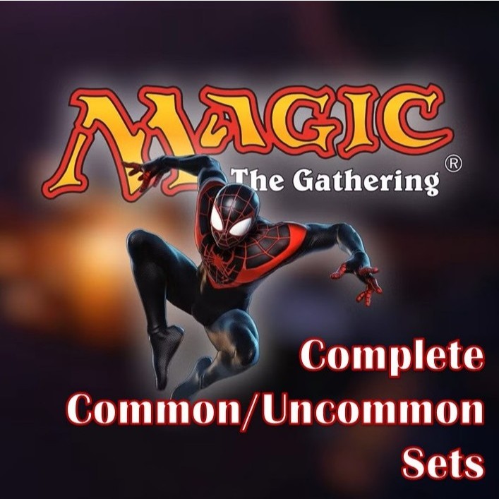SPM Marvel's Spiderman COMPLETE COMMONS & UNCOMMONS SETS Magic: the Gathering MTG no duplicates Spider-Man