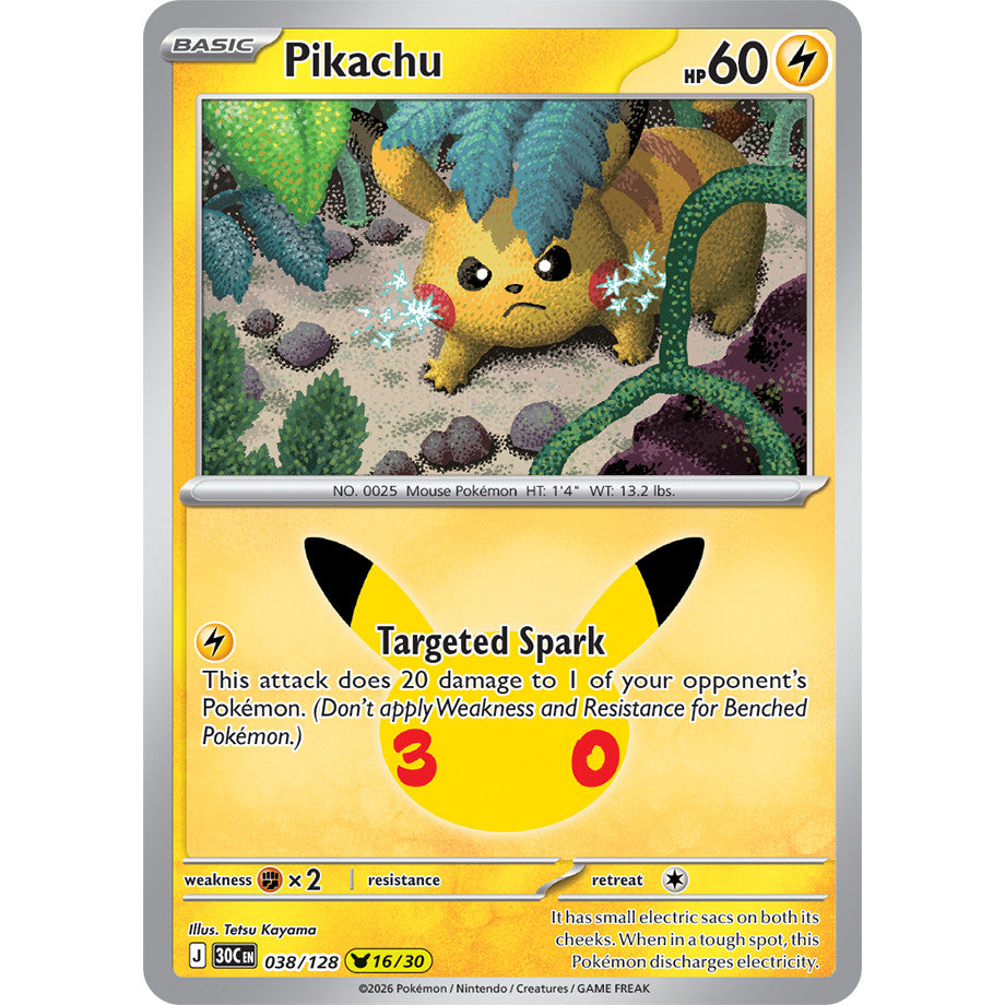 30th ANNIVERSARY CELEBRATION | PIKACHU ENGLISH HOLO CARDS Collection SINGLES | Pokemon TCG ENG 30C | Choose Your Card