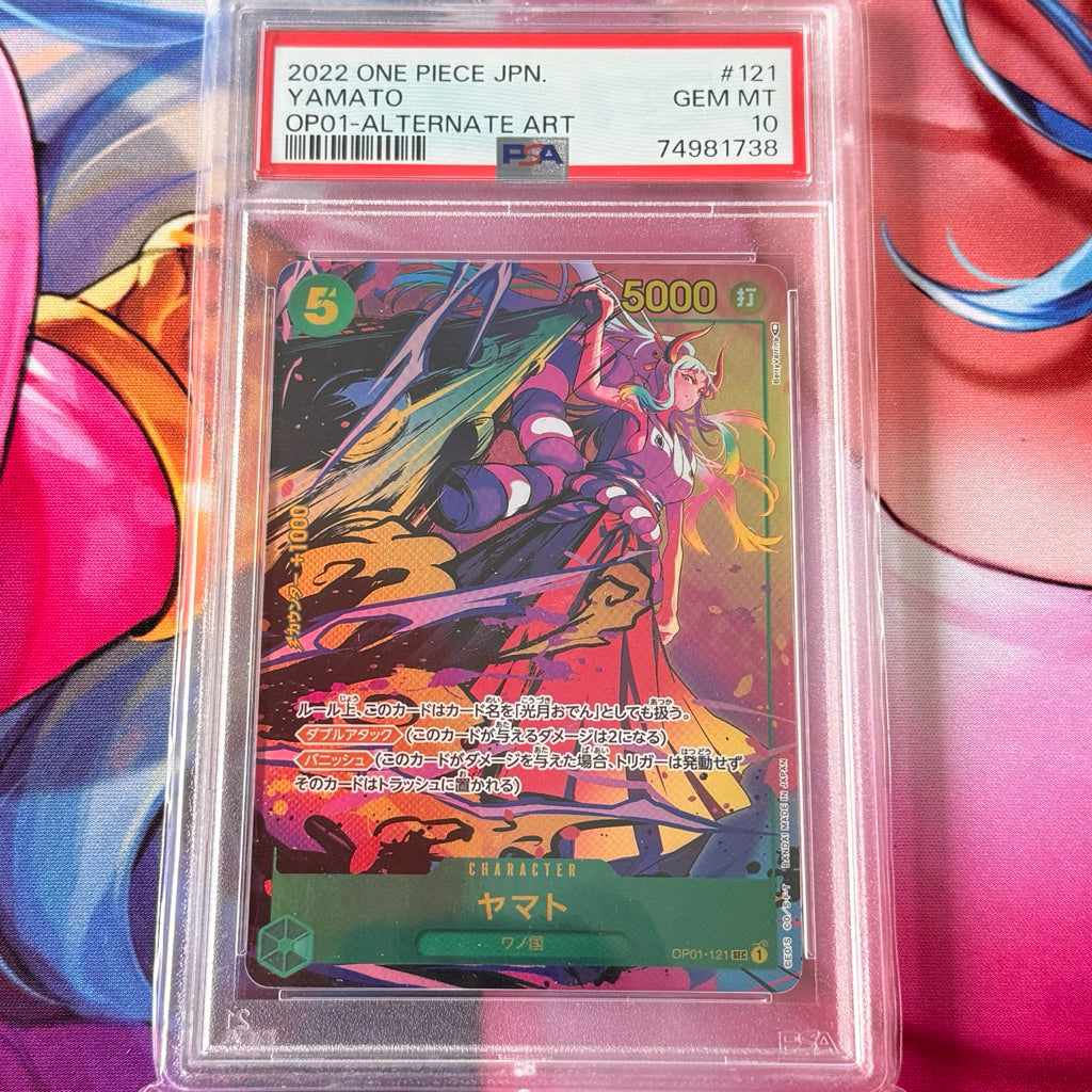 OP01_121* YAMATO PSEC PSA 10 GRADED SLAB GEM MINT One Piece TCG_P-Sec Secret Rare AA Parallel PSA10